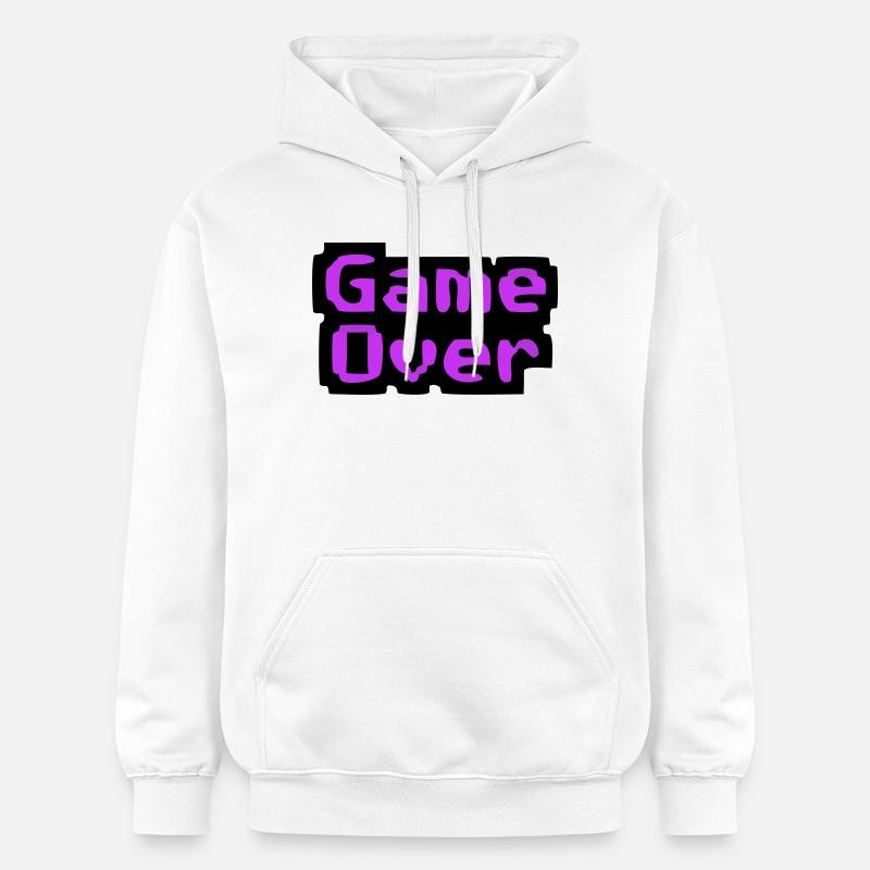 Game Over Pixel Retro - Sweat à capuche Softstyle® Gildan Unisexe - blanc