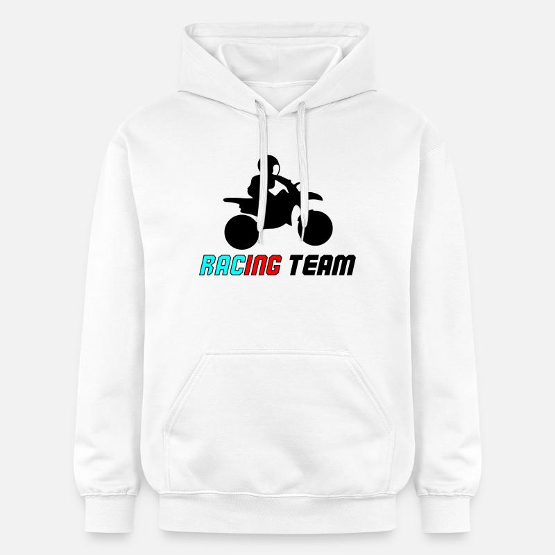 Course Neon Typo Sprint - Sweat à capuche Softstyle® Gildan Unisexe - blanc