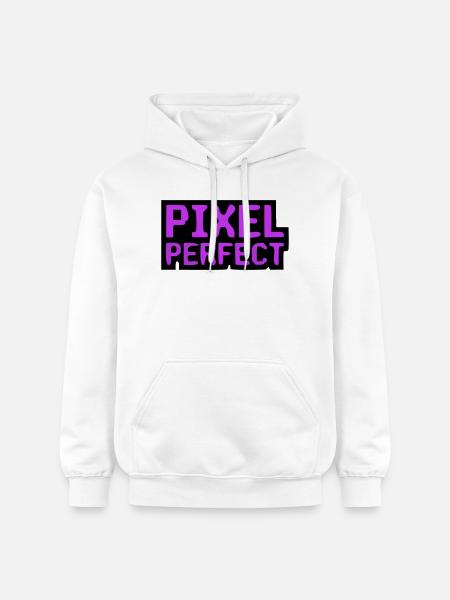 Pixel Perfect Lettering Gamer - Gildan Unisex Softstyle® Midweight Hoodie - white