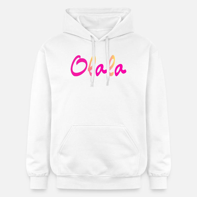 Olala - Sweat à capuche Softstyle® Gildan Unisexe - blanc
