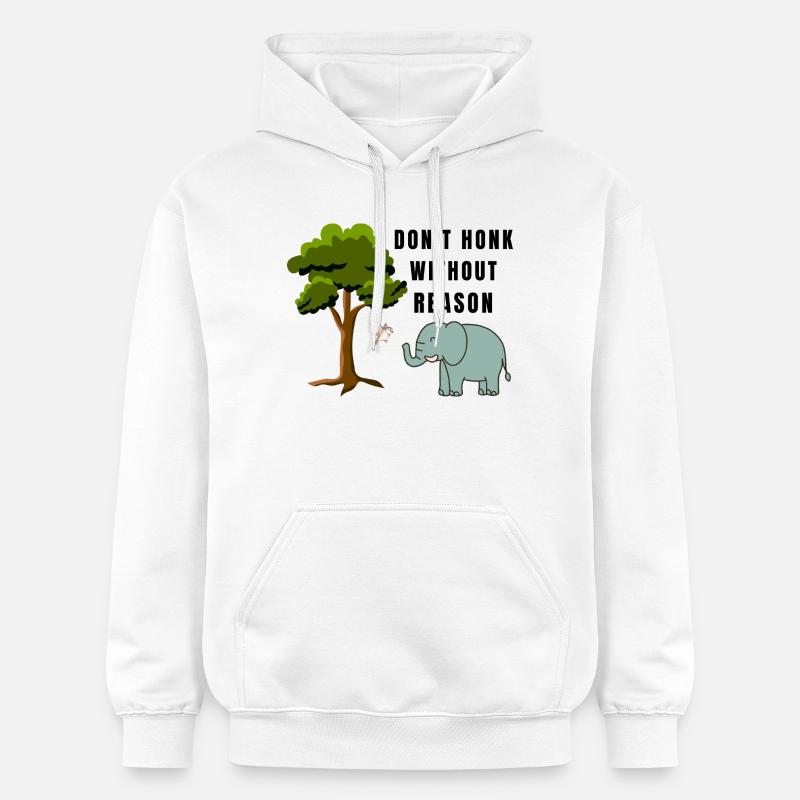 N’t_honk - Sweat à capuche Softstyle® Gildan Unisexe - blanc