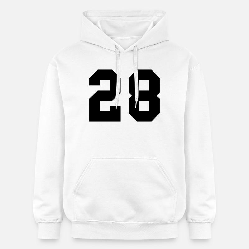 28 - Sweat à capuche Softstyle® Gildan Unisexe - blanc