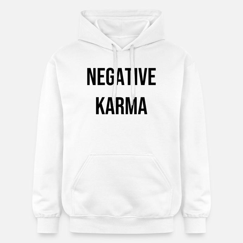 Karma négatif - Sweat à capuche Softstyle® Gildan Unisexe - blanc