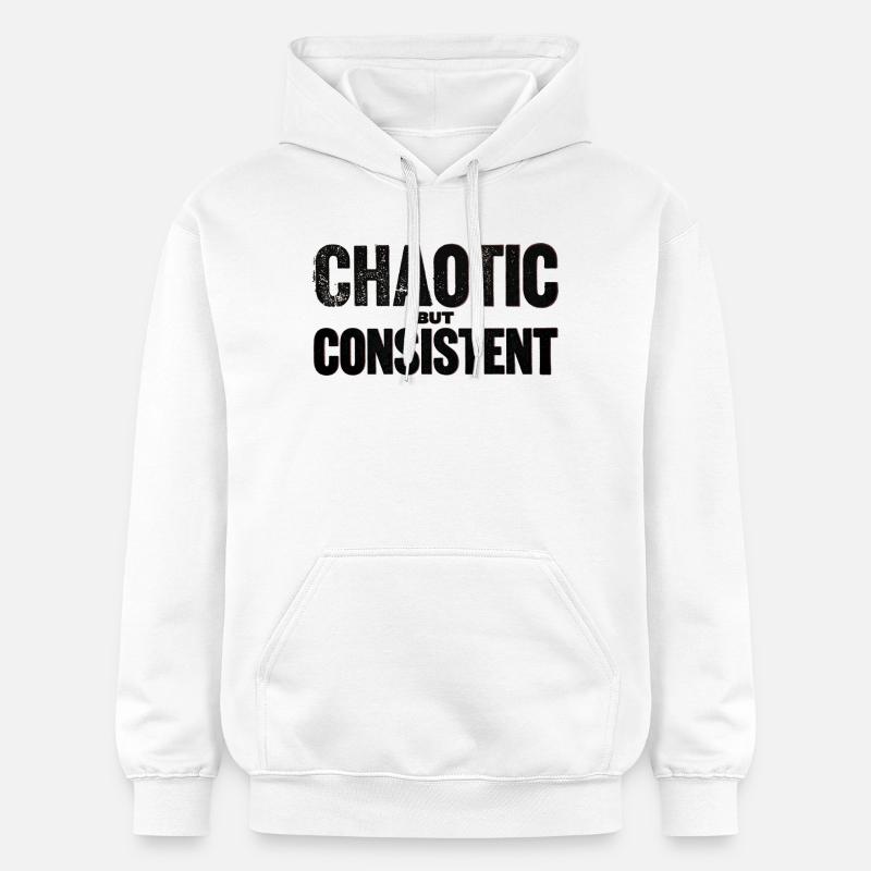 Chaotique-mais-cohérent - Sweat à capuche Softstyle® Gildan Unisexe - blanc
