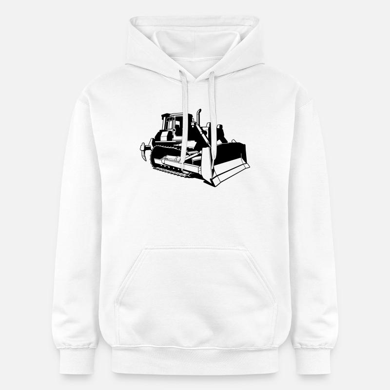 Bulldozer - Sweat à capuche Softstyle® Gildan Unisexe - blanc
