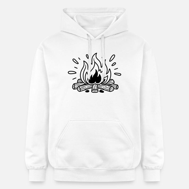 feu de camp - Sweat à capuche Softstyle® Gildan Unisexe - blanc
