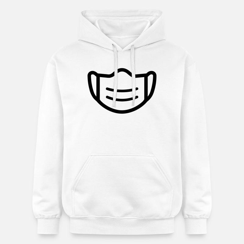 masque - Sweat à capuche Softstyle® Gildan Unisexe - blanc