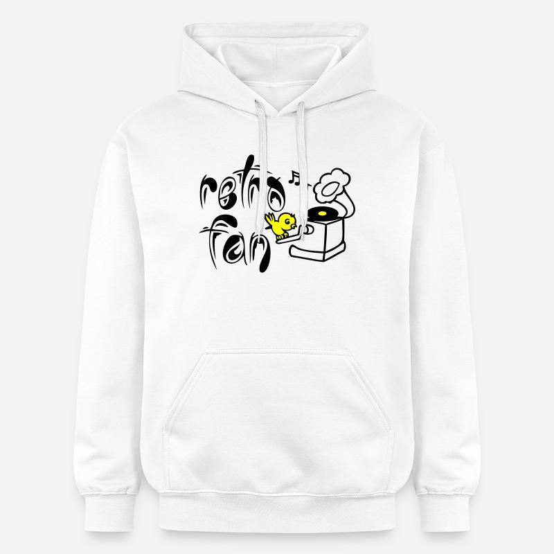 Retro Fan - Sweat à capuche Softstyle® Gildan Unisexe - blanc