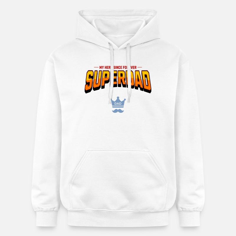 Superpapa - Sweat à capuche Softstyle® Gildan Unisexe - blanc