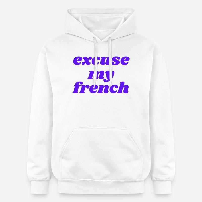 Pardonnez-moi l’expression - Sweat à capuche Softstyle® Gildan Unisexe - blanc