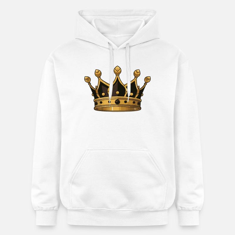 Symbole de la couronne - Sweat à capuche Softstyle® Gildan Unisexe - blanc