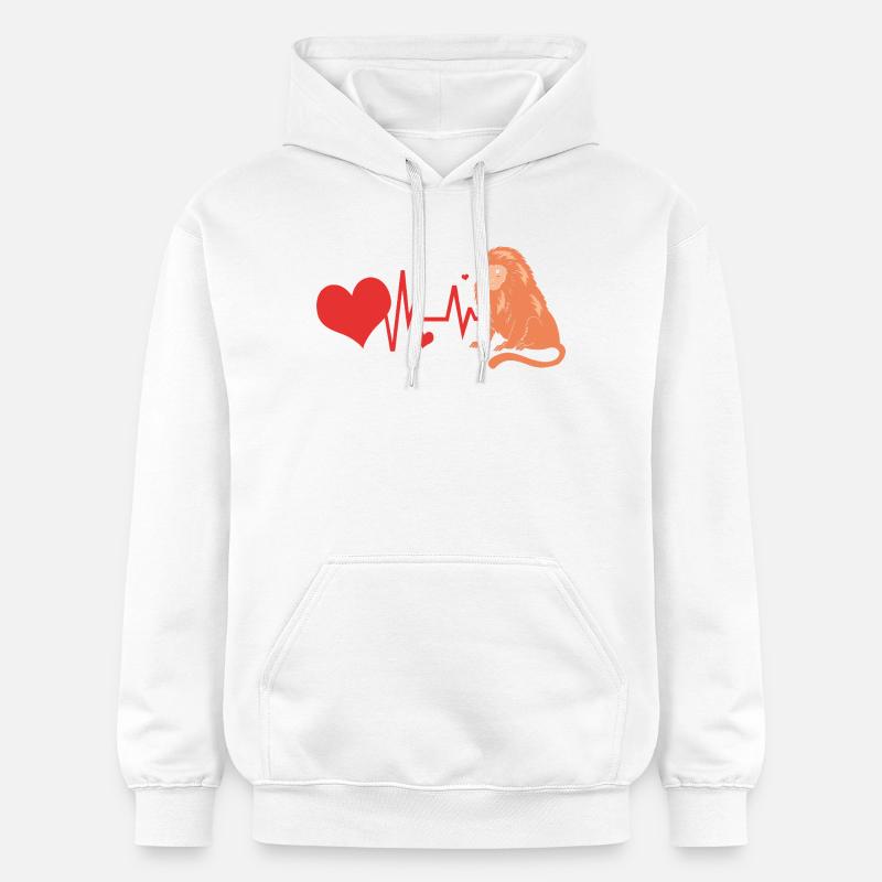Tamarin Monkey Monkey Monkey Monkey Face - Gildan Unisex Softstyle® Midweight Hoodie - white