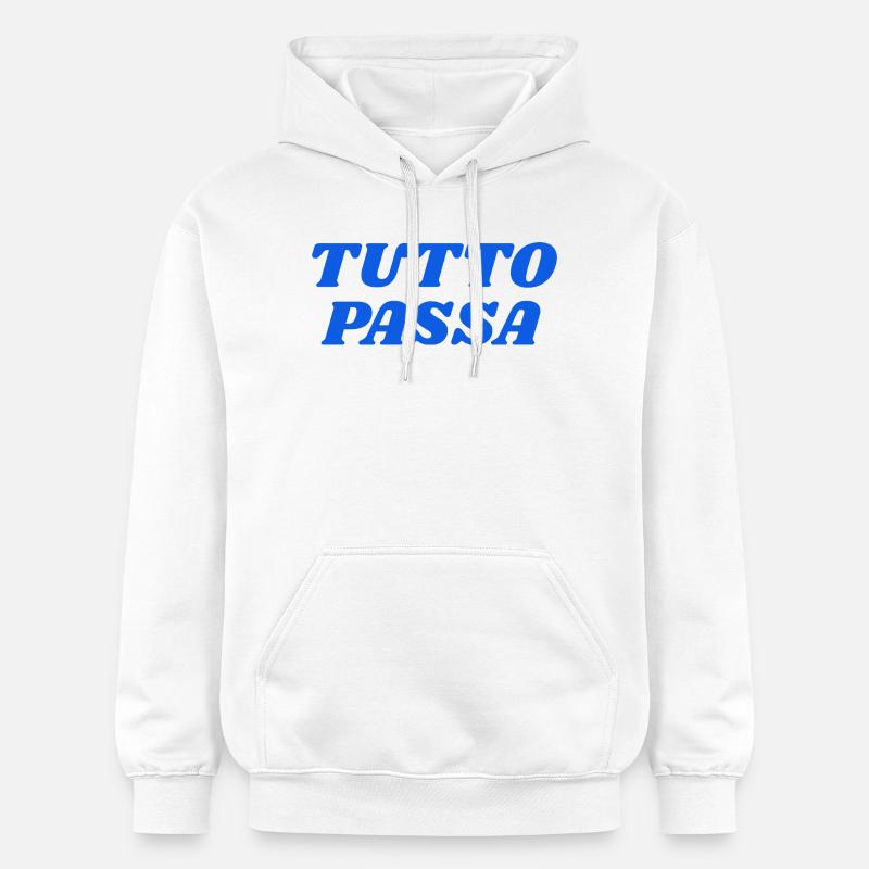 tutto passa - Sweat à capuche Softstyle® Gildan Unisexe - blanc