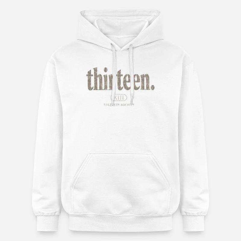 Logo des Treize Sociétés XIII - Sweat à capuche Softstyle® Gildan Unisexe - blanc