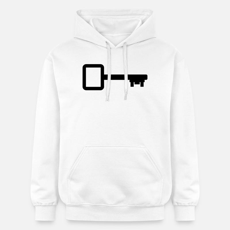 Clé de la maison - Sweat à capuche Softstyle® Gildan Unisexe - blanc