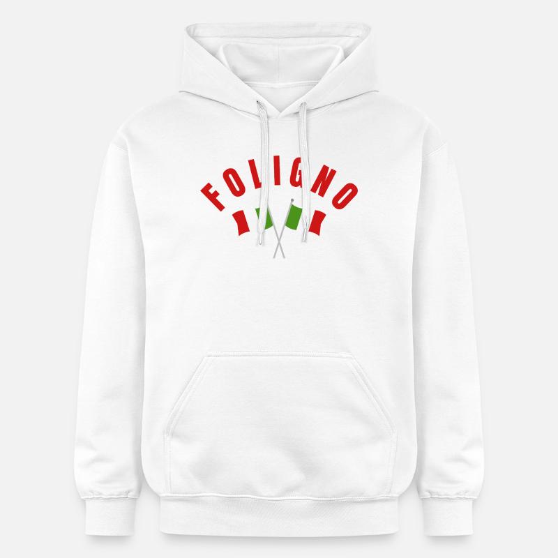 Blason des drapeaux italiens de Foligno - Sweat à capuche Softstyle® Gildan Unisexe - blanc