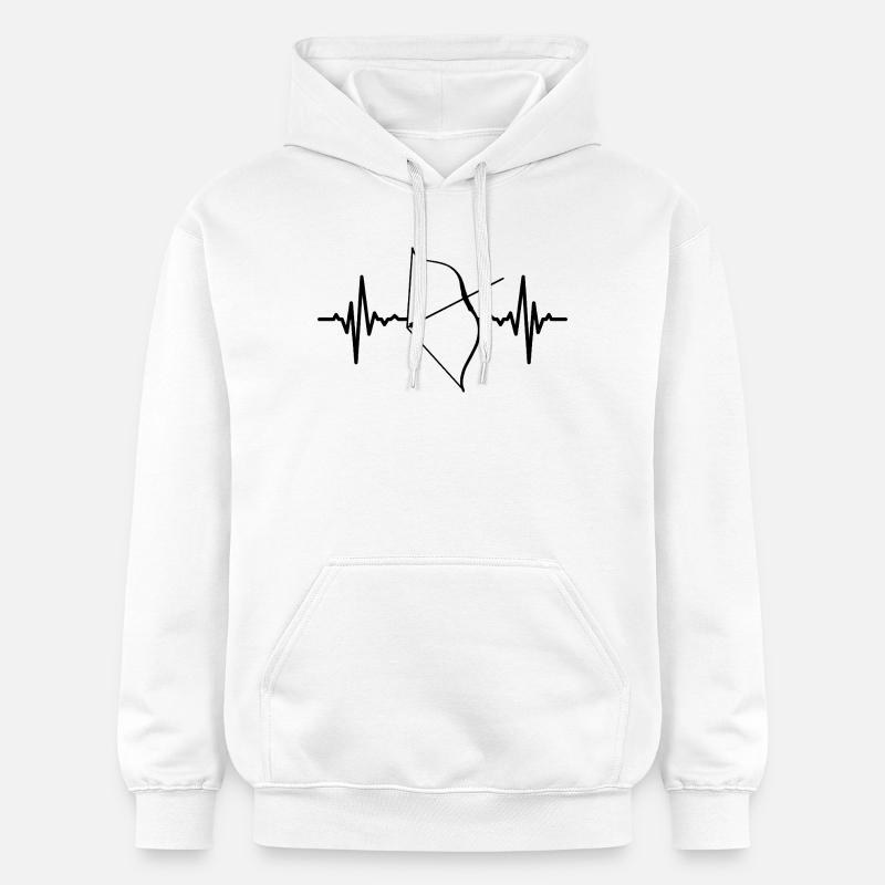 Ligne de cœur à proue composite - Sweat à capuche Softstyle® Gildan Unisexe - blanc