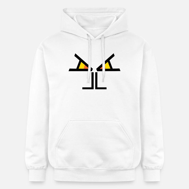 Les yeux te voient NOIR - Sweat à capuche Softstyle® Gildan Unisexe - blanc