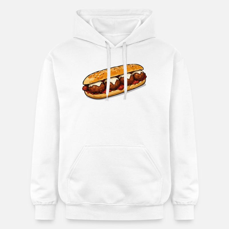Barbecue à baguette - Sweat à capuche Softstyle® Gildan Unisexe - blanc