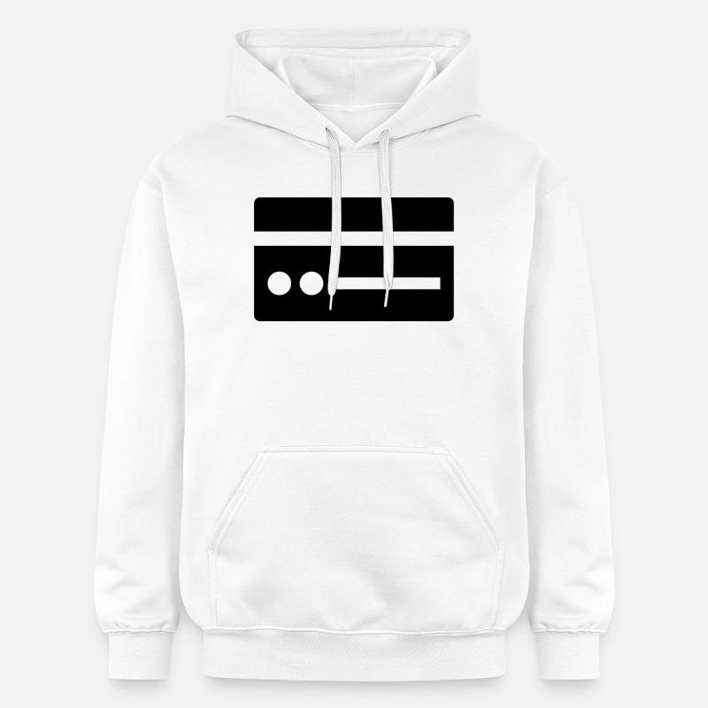Silhouette de carte de crédit - Sweat à capuche Softstyle® Gildan Unisexe - blanc
