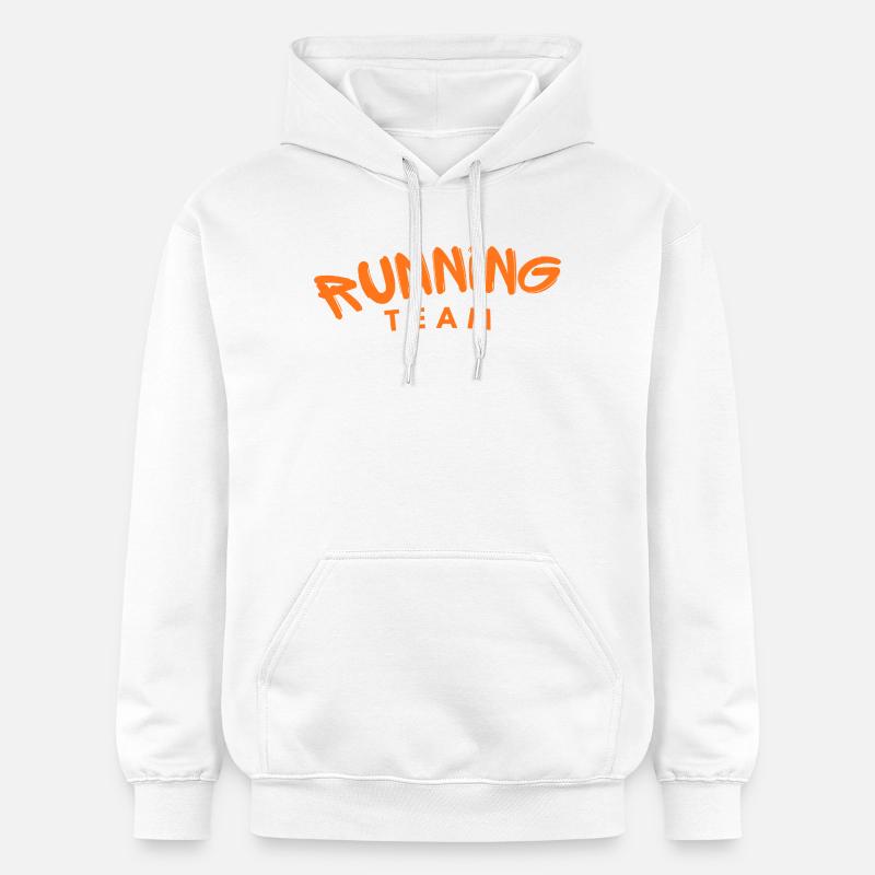 Équipe de course - Sweat à capuche Softstyle® Gildan Unisexe - blanc
