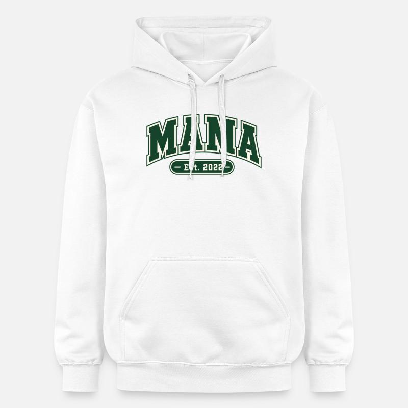 Mama Est 2022 - Collegiate - Sweat à capuche Softstyle® Gildan Unisexe - blanc