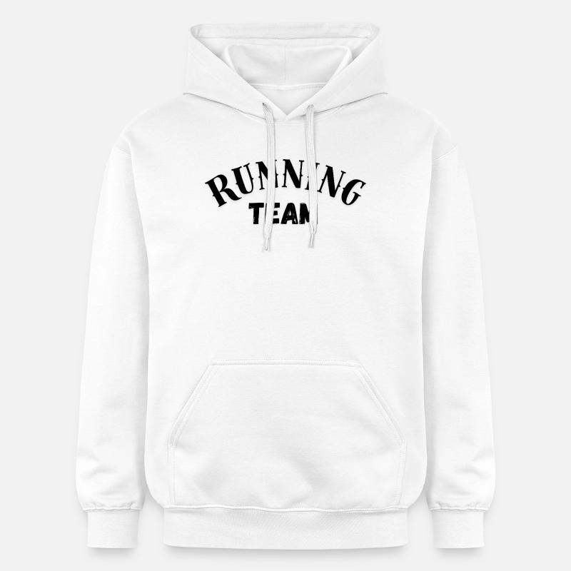 Équipe de course - Sweat à capuche Softstyle® Gildan Unisexe - blanc