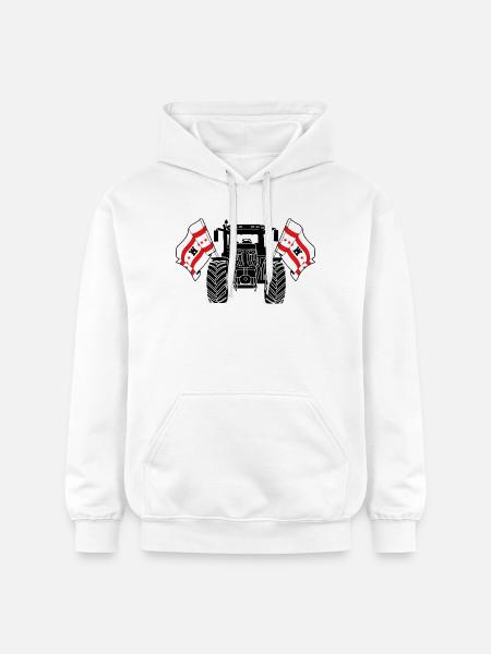 Drenthe_Tractor_Pride - Gildan Unisex Softstyle® Midweight Hoodie - white