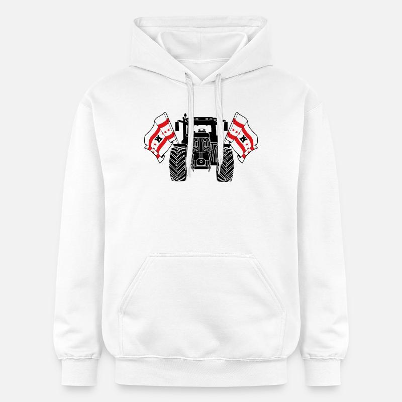 Drenthe_Tractor_Pride - Sweat à capuche Softstyle® Gildan Unisexe - blanc