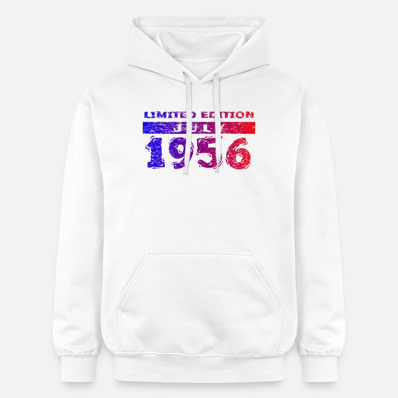 70e anniversaire Édition Limitée 07/1956 - Sweat à capuche Softstyle® Gildan Unisexe - blanc