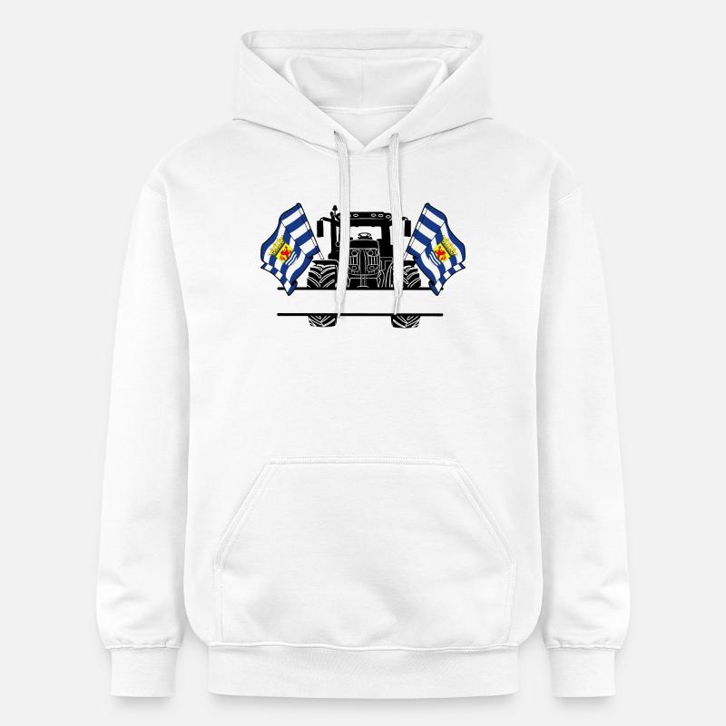 Zeeland_Tractor_Custom_Edition - Sweat à capuche Softstyle® Gildan Unisexe - blanc