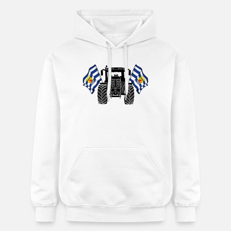 Zeeland_Tractor_Pride - Sweat à capuche Softstyle® Gildan Unisexe - blanc