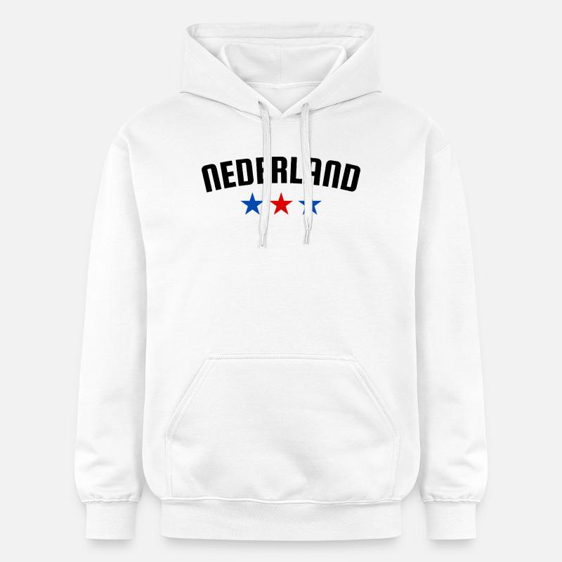 Design 3 étoiles aux Pays-Bas - Sweat à capuche Softstyle® Gildan Unisexe - blanc