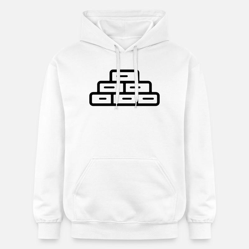 brique - Sweat à capuche Softstyle® Gildan Unisexe - blanc