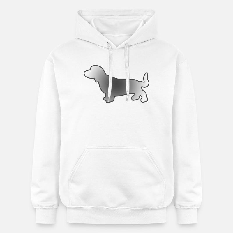 Teckel - Sweat à capuche Softstyle® Gildan Unisexe - blanc