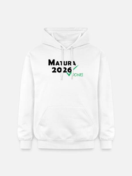 Matura 2026 Done - Gildan Unisex Softstyle® Midweight Hoodie - white