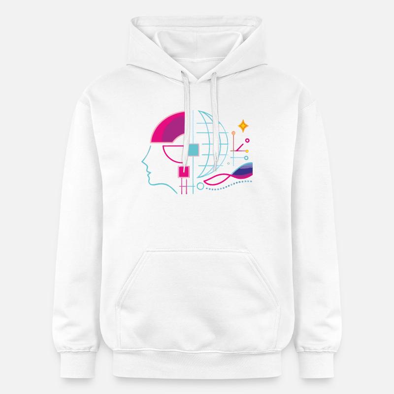 Renseignement mondial - Sweat à capuche Softstyle® Gildan Unisexe - blanc