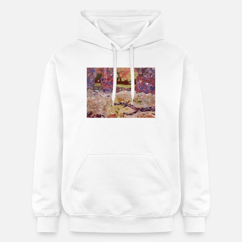 Parc impressionniste - Sweat à capuche Softstyle® Gildan Unisexe - blanc