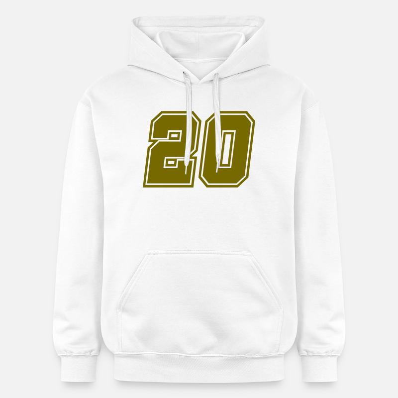 20 - Sweat à capuche Softstyle® Gildan Unisexe - blanc