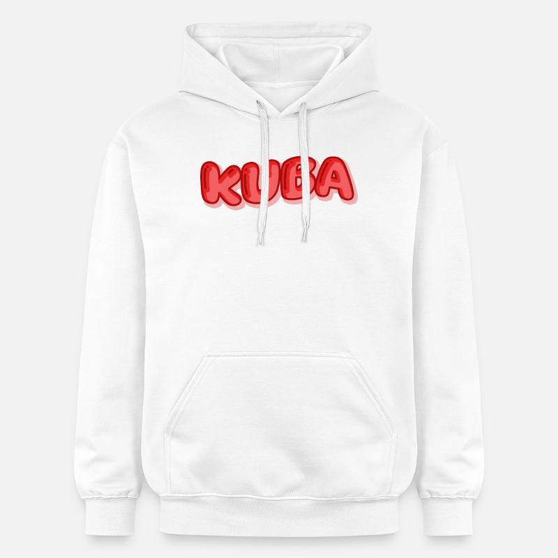 Comic Kuba - Gildan Unisex Softstyle® Midweight Hoodie - Weiß