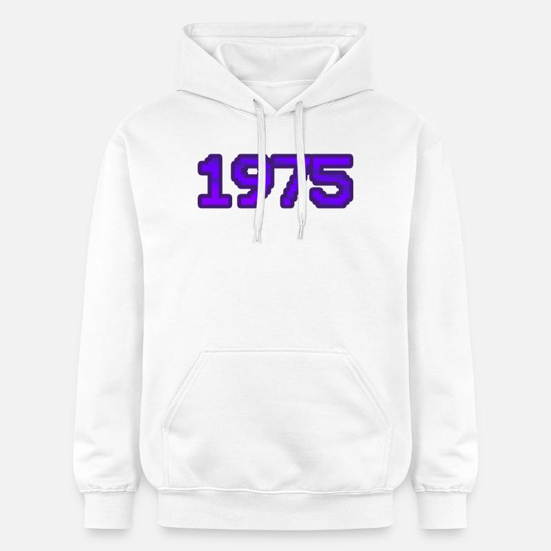 Nerd 1975 - Sweat à capuche Softstyle® Gildan Unisexe - blanc