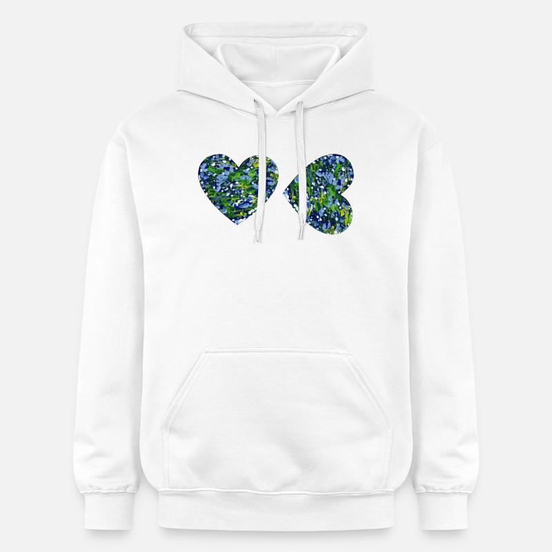 2 Art de cœur - Sweat à capuche Softstyle® Gildan Unisexe - blanc