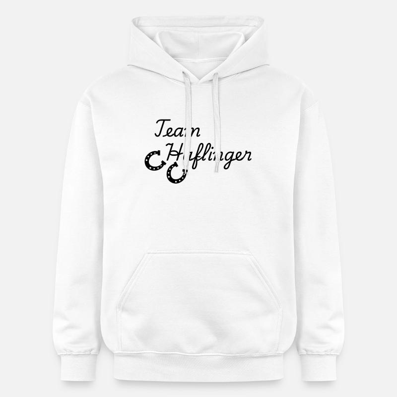 Équipe Haflinger - Sweat à capuche Softstyle® Gildan Unisexe - blanc