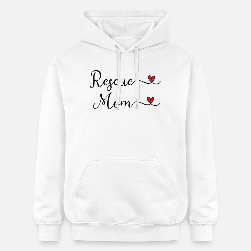 Maman de protection animale - Sweat à capuche Softstyle® Gildan Unisexe - blanc