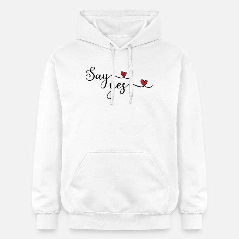 Sag ja - Sweat à capuche Softstyle® Gildan Unisexe - blanc