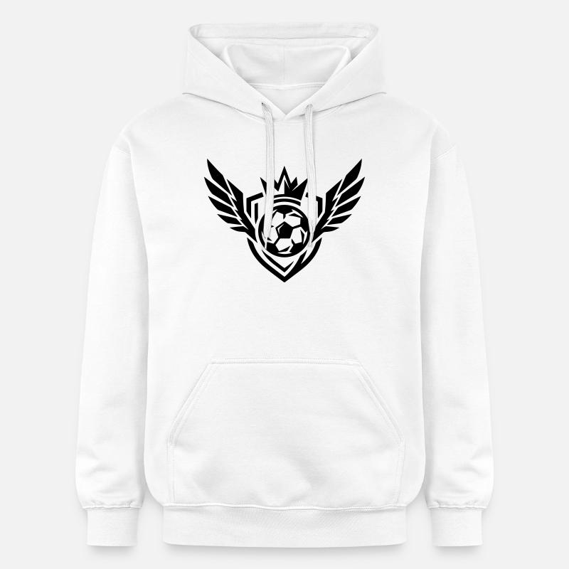 Blason de football - Sweat à capuche Softstyle® Gildan Unisexe - blanc