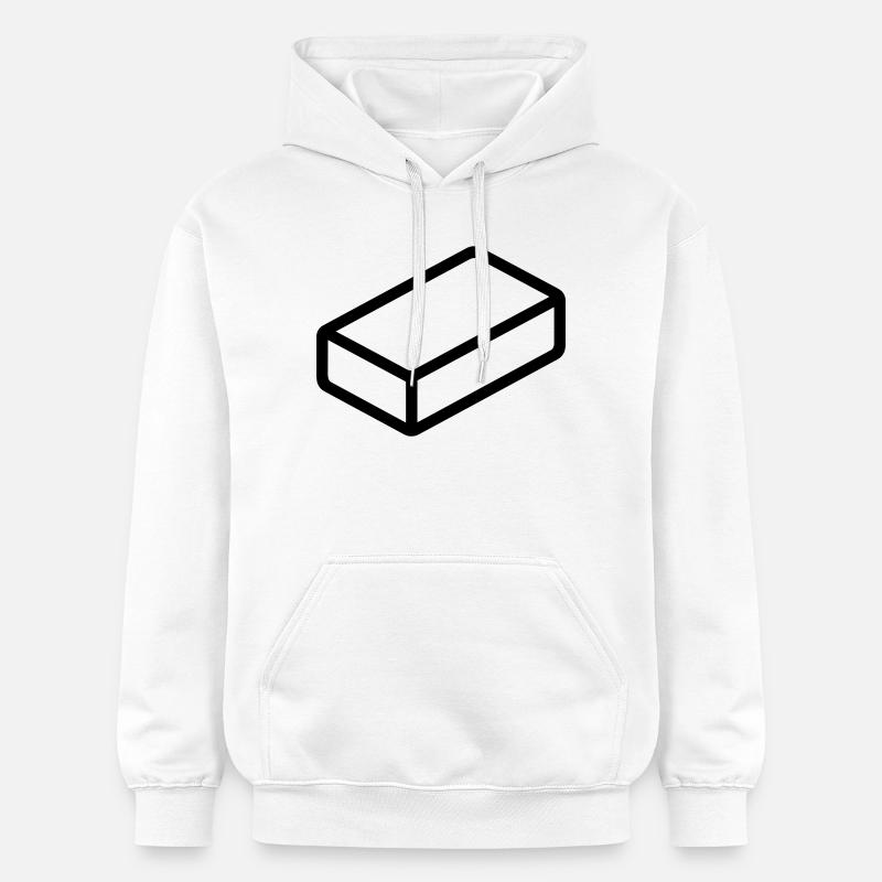 brique - Sweat à capuche Softstyle® Gildan Unisexe - blanc