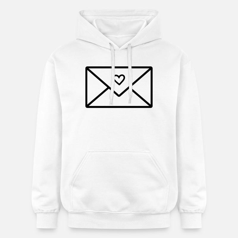 lettre d’amour - Sweat à capuche Softstyle® Gildan Unisexe - blanc