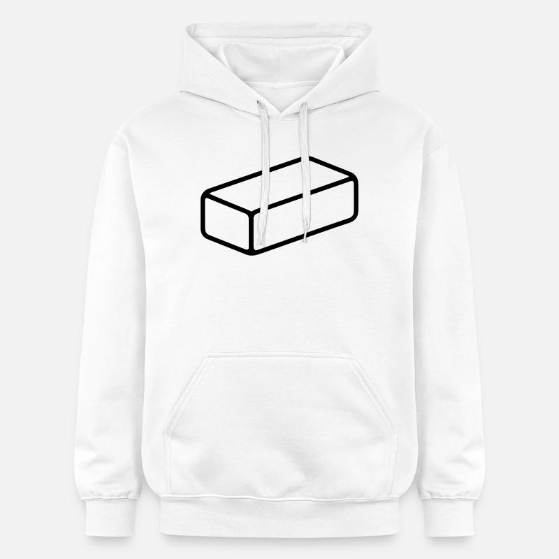 brique - Sweat à capuche Softstyle® Gildan Unisexe - blanc