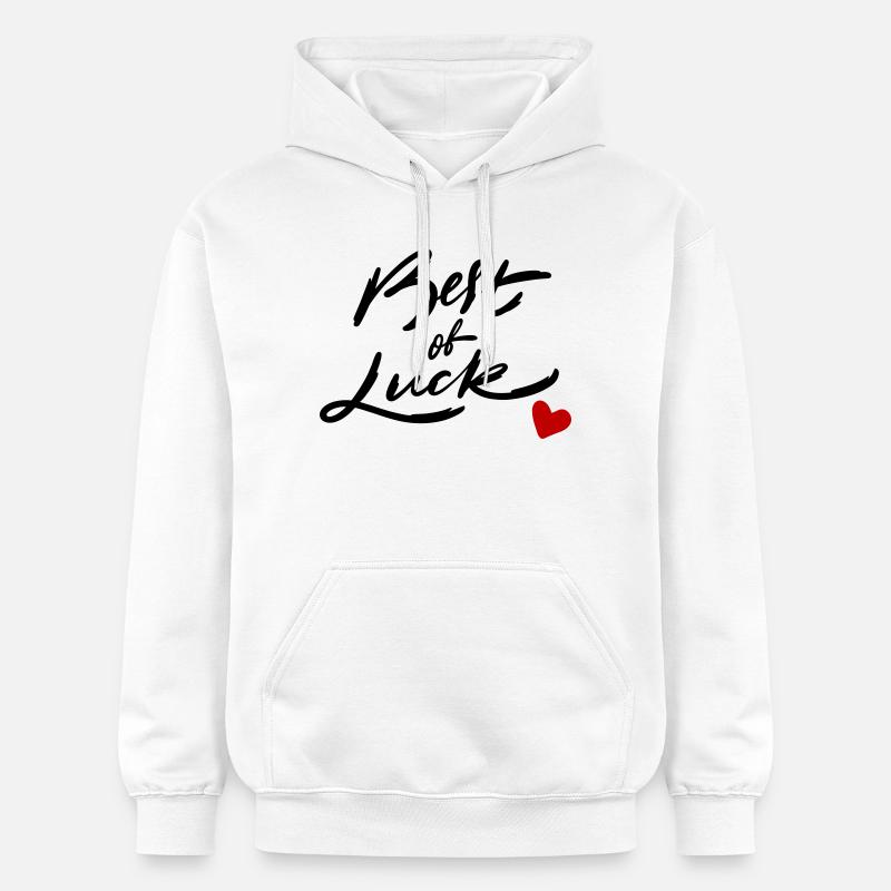 Bonne chance - Sweat à capuche Softstyle® Gildan Unisexe - blanc